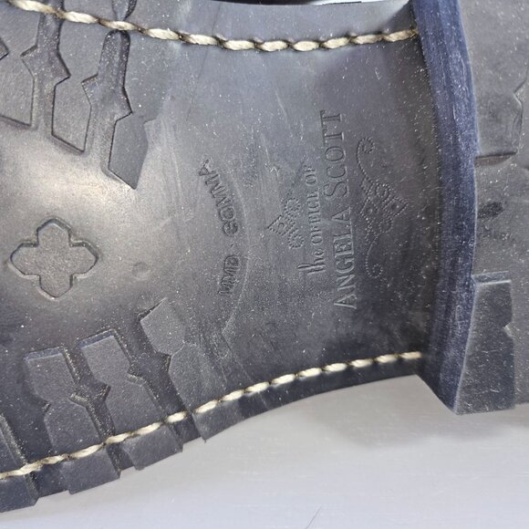 Office of Angela Scott Leather Lace-Up Brogue Ankle Boots Size 39.5 Excellent Co - Picture 9 of 15